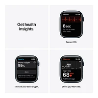 Apple Watch Series 7 (GPS+LTE) 45mm Midnight with Midnight Sport Band