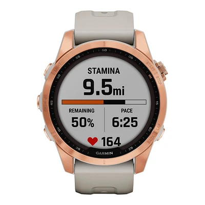 Garmin Fēnix® 7S Solar Edition Fitness Watch, 33 mm, Workout, Heart Rate Monitor