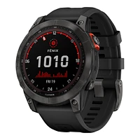 Garmin Fenix® 7 Solar Edition 33 mm Fitness Watch with Heart Rate Monitor