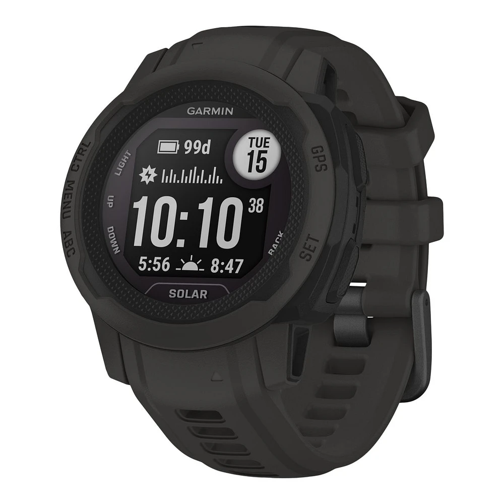 Garmin Instinct® 2S Solar Fitness Watch, 27.94mm, Running, Heart Rate Monitor