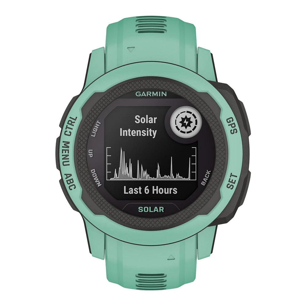 Garmin Instinct® 2S Solar Fitness Watch, 27.94mm, Running, Heart Rate Monitor