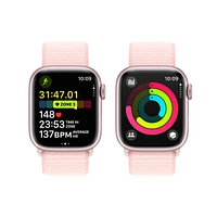 Apple Watch Series 9 (GPS) 41mm Pink with Light Pink Sport Loop