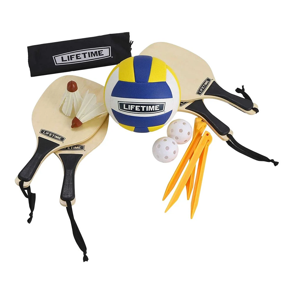 Lifetime Volleyball, Badminton and Paddleball 3 Sport Set