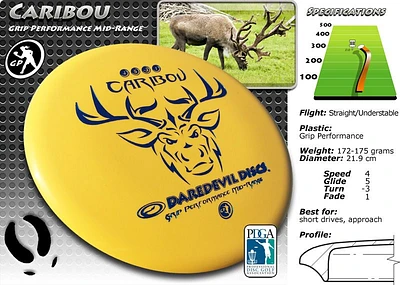 Daredevil Caribou Mid-Range Grip Performance Driver Disc