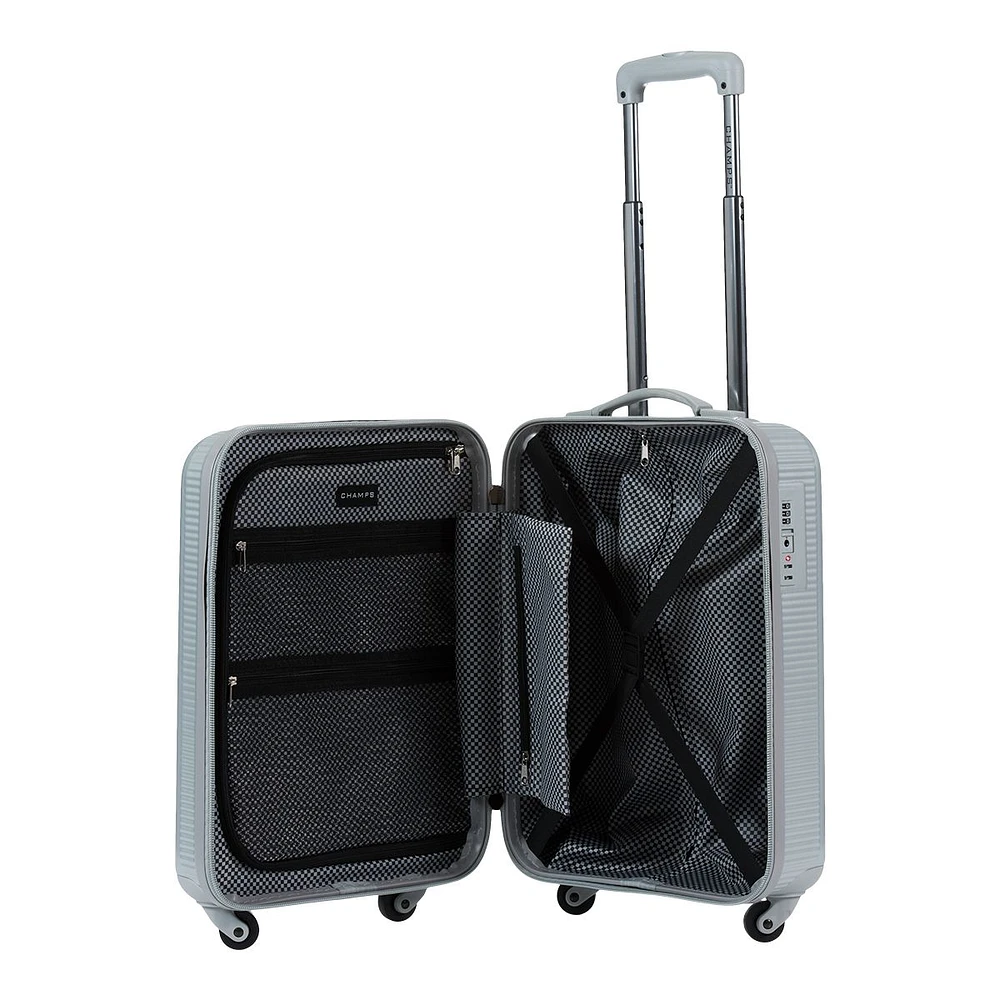 Champs Iconic 3 Piece Hardside Luggage Set