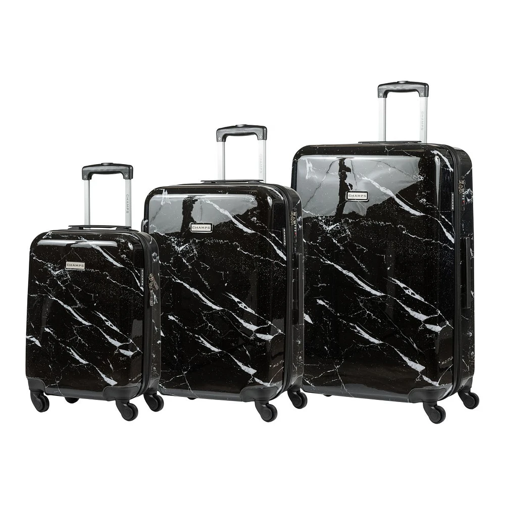 Champs Carrera 3 Piece Hardside Luggage Set