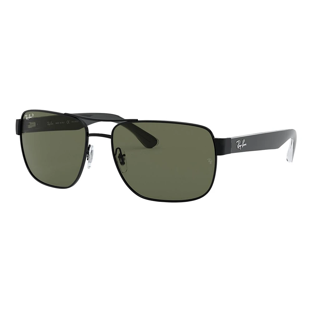 Ray Ban Men's/Women's 3530 Square Sunglasses, Polarized