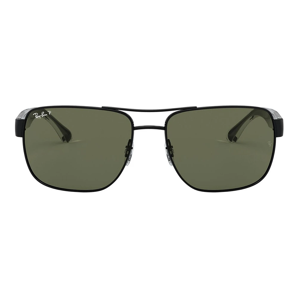 Ray Ban Men's/Women's 3530 Square Sunglasses, Polarized