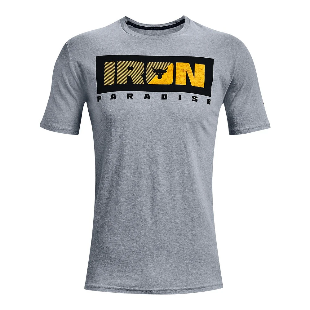 Under Armour Men's Project Rock Iron Paradise T Shirt