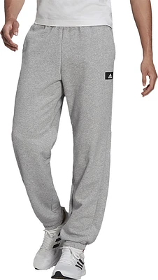 adidas Men's 3 Bar Sweatpants, Fleece, Workout, Gym, Athletic, Tapered, Joggers