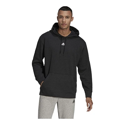 adidas Men's Melange Hoodie, Pullover, Drawstring