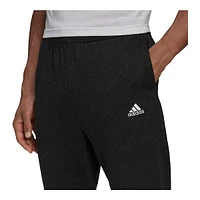 adidas Men's Melange Sweatpants, Cotton, Workout, Lightweight, Cuffed