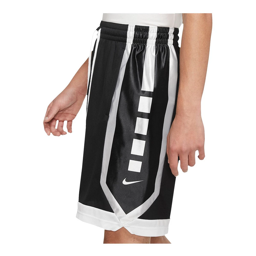 Nike Men's Basketball Elite Stripe Shorts, Loose Fit Dri-FIT