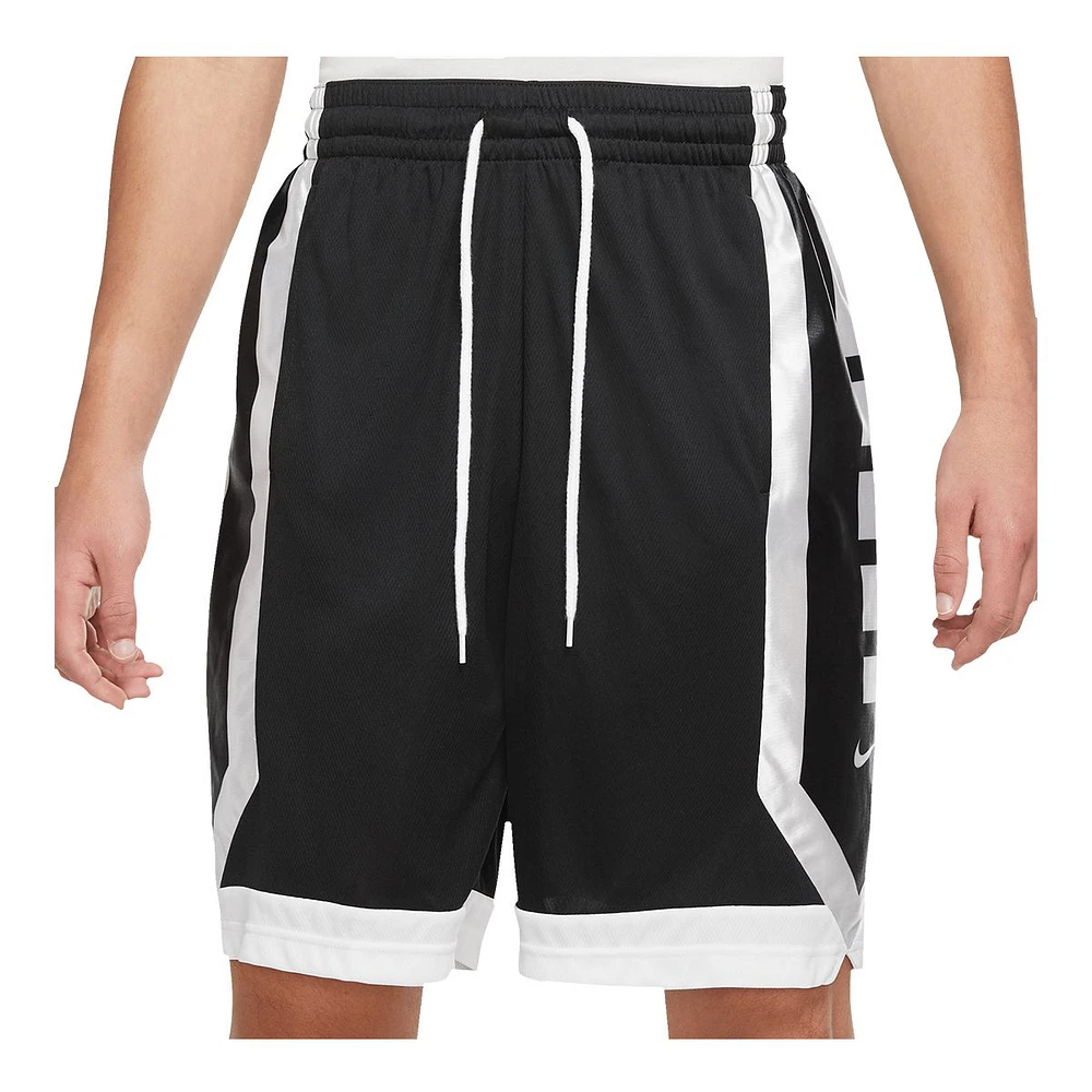 Nike Men's Basketball Elite Stripe Shorts, Loose Fit Dri-FIT