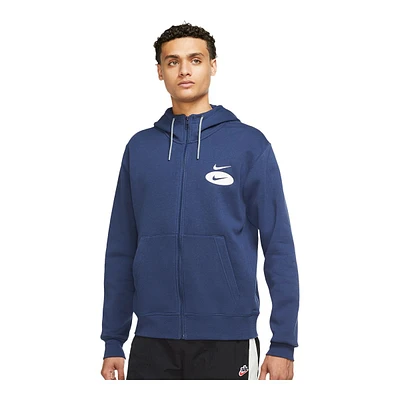 Nike Sportswear Men's Swoosh League Hoodie, Full Zip, Fleece, Drawstring