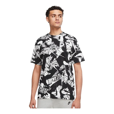 Nike Sportswear Men's All Over Print Graphic T Shirt