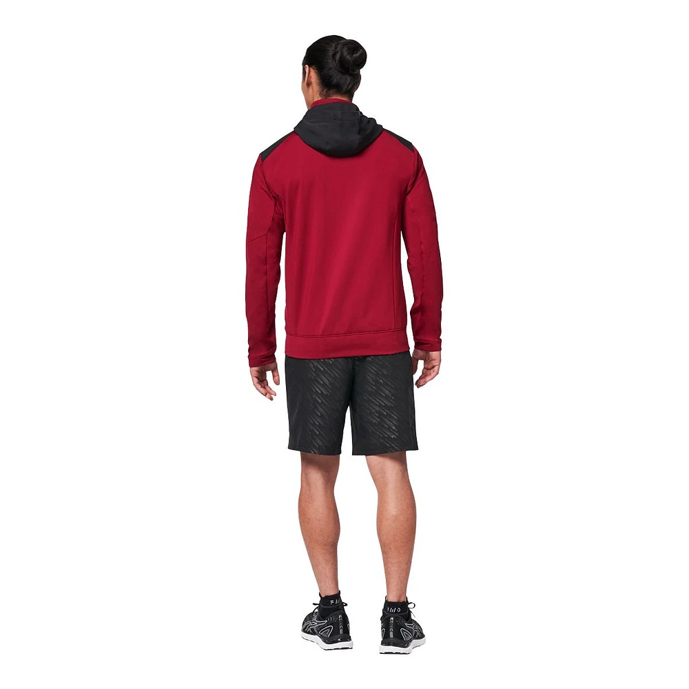 FWD Men's FZ Hybrid Full Zip Training Jacket Hoodie, Moisture-Wicking