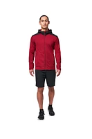 FWD Men's FZ Hybrid Full Zip Training Jacket Hoodie, Moisture-Wicking