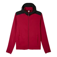 FWD Men's FZ Hybrid Full Zip Training Jacket Hoodie, Moisture-Wicking