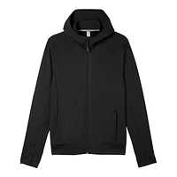 FWD Men's FZ Hybrid Full Zip Training Jacket Hoodie, Moisture-Wicking