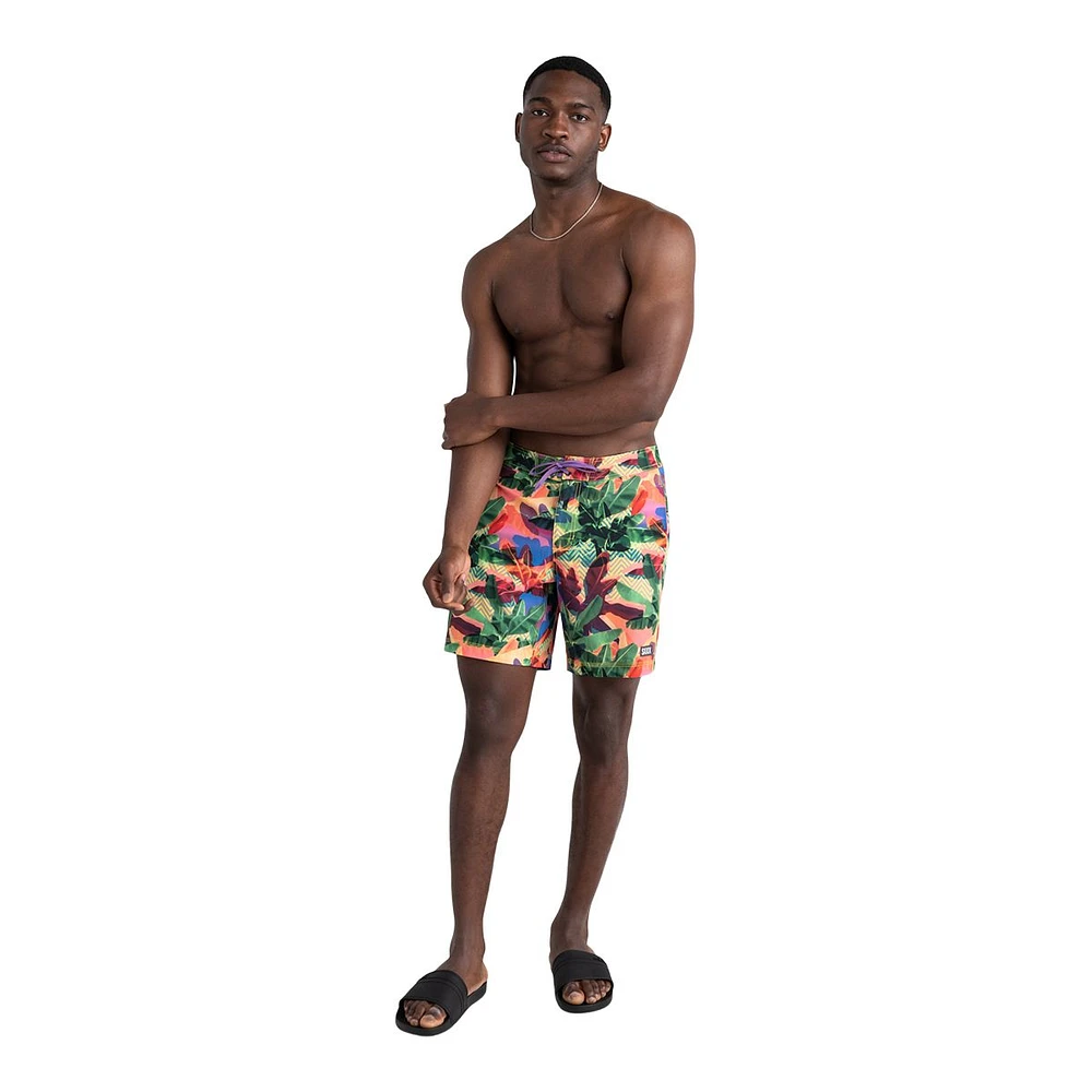 Saxx Men's Betawave 2 1 Swim Boardshorts, 19", Fade-Resistant, With Mesh Liner