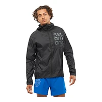 Salomon Men's Bonatti Full Zip Running Hoodie, Lightweight