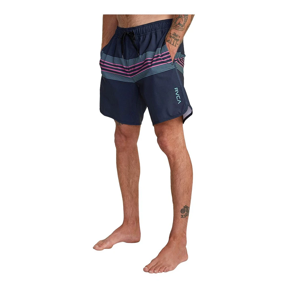 RVCA Men's Eastern Elastic Swim Volley Shorts, 17", 4-Way Stretch