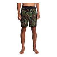 RVCA Men's Eastern Elastic Swim Volley Shorts, 17", 4-Way Stretch