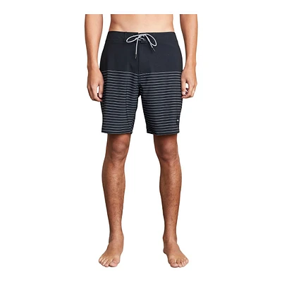 RVCA Men's Curren Trunk Swim Boardshorts, 18", 4-Way Stretch