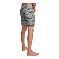 RVCA Men's Horton Fish Camo Swim Boardshorts, 18", 4-Way Stretch