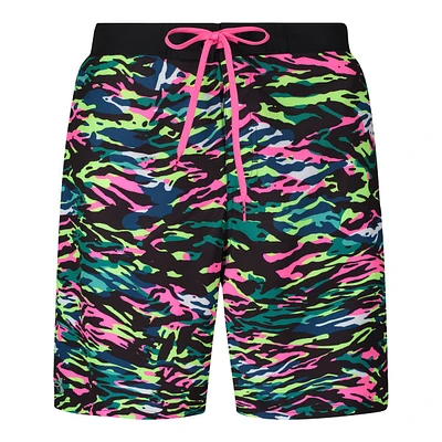 Under Armour Men's Pop Tiger Camo Swim E-Board Shorts, 20", Quick-Dry, With Mesh Liner