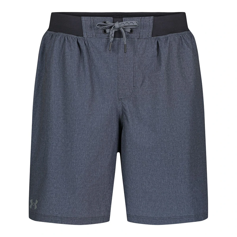 Under Armour Men's HTR Comfort Waistband Notch Swim Volley Shorts, 18", Quick-Dry