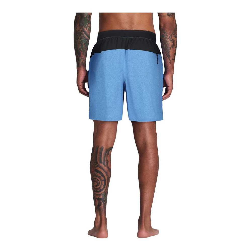 Under Armour Men's HTR Comfort Waistband Notch Swim Volley Shorts, 18", Quick-Dry