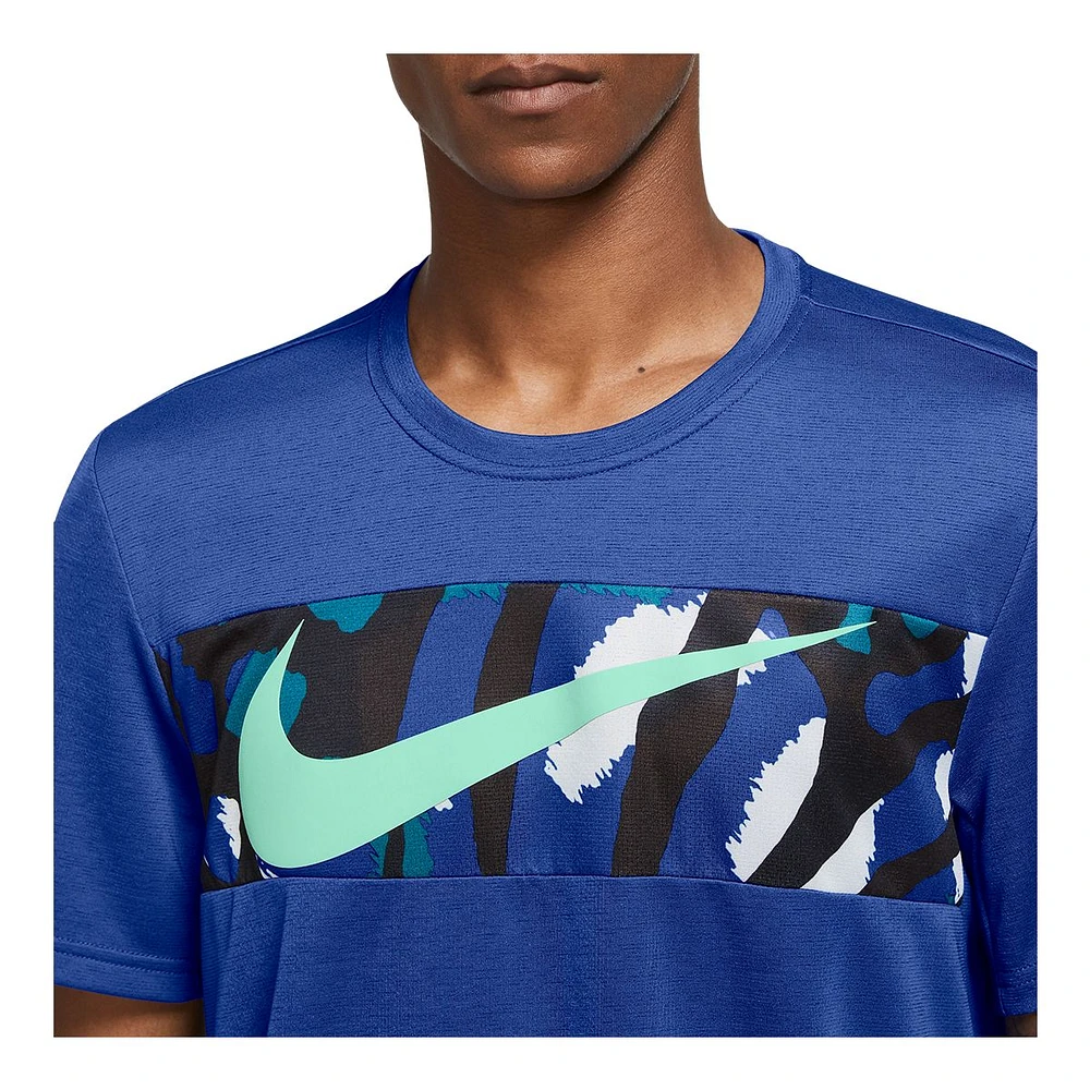 Nike Men's Dri-FIT Sport Clash Swoosh T Shirt