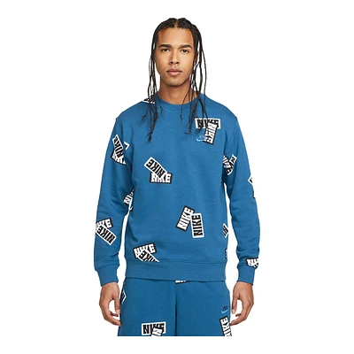 Nike Sportswear Men's SPE+ French Terry All Over Print Sweatshirt