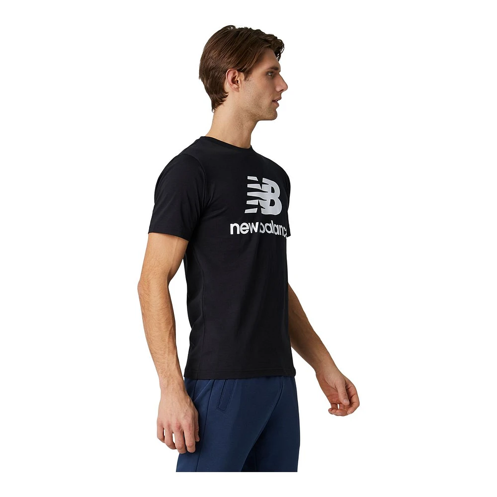 New Balance Men's Essential Stacked Logo T Shirt