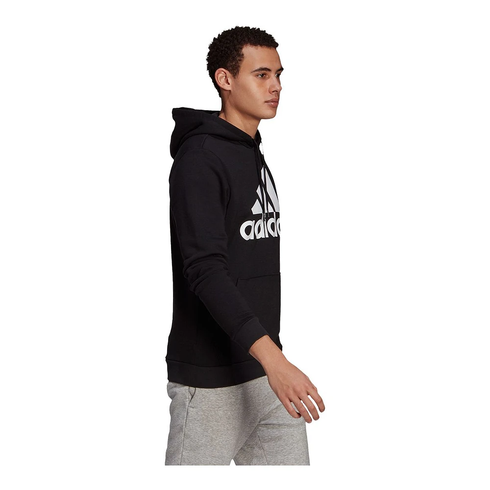 adidas Men's Big Logo Hoodie, Pullover, Fleece, Drawstring