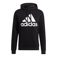 adidas Men's Big Logo Hoodie, Pullover, Fleece, Drawstring