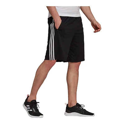 adidas Men's D2M 3-Stripes 10" Shorts, Regular Fit, Gym, Drawstring