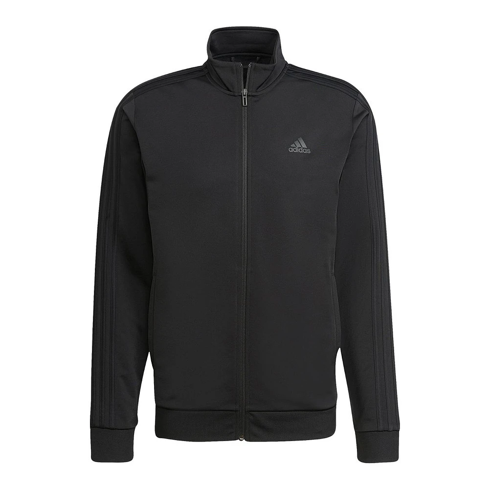 adidas Men's 3-Stripes Tricot Full Zip Jacket