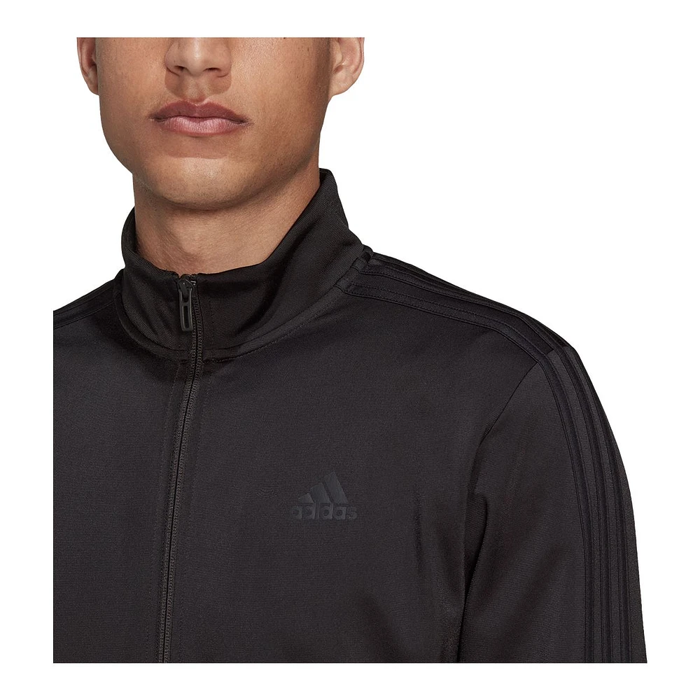 adidas Men's 3-Stripes Tricot Full Zip Jacket