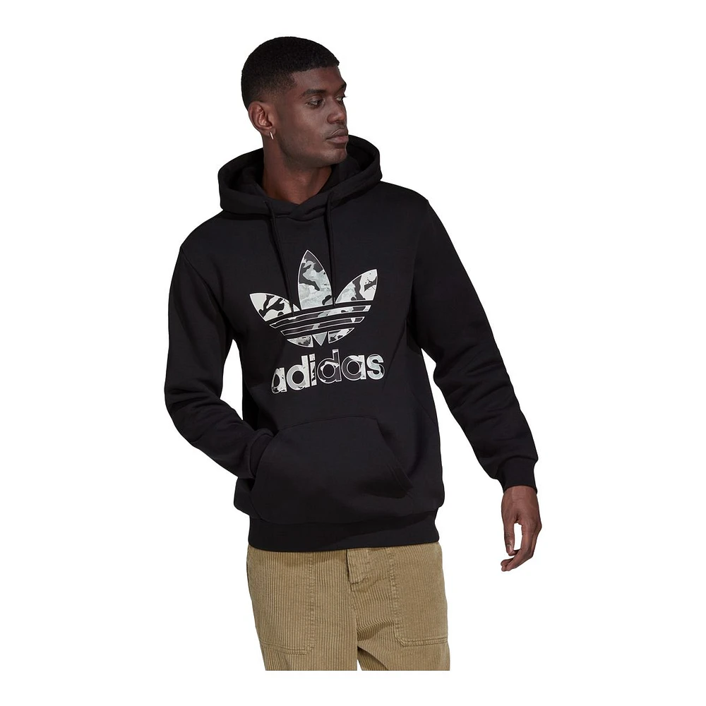 adidas Originals Men's Trefoil Camo Pullover Hoodie