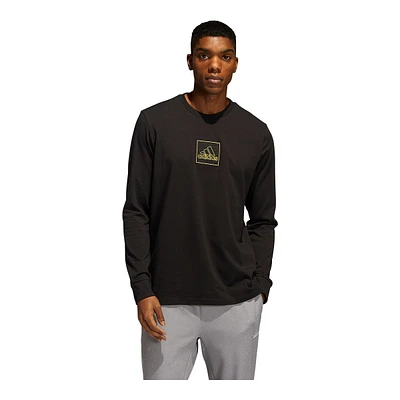 adidas Men's Emblem Graphic Long Sleeve T Shirt