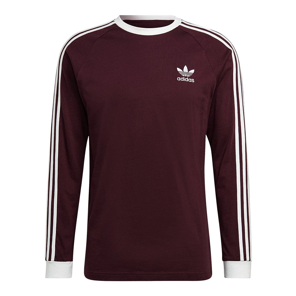 adidas Originals Men's 3-Stripes Long Sleeve T Shirt