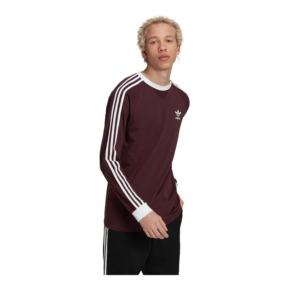 adidas Originals Men's 3-Stripes Long Sleeve T Shirt