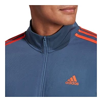 adidas Men's 3-Stripes Tricot Full Zip Jacket