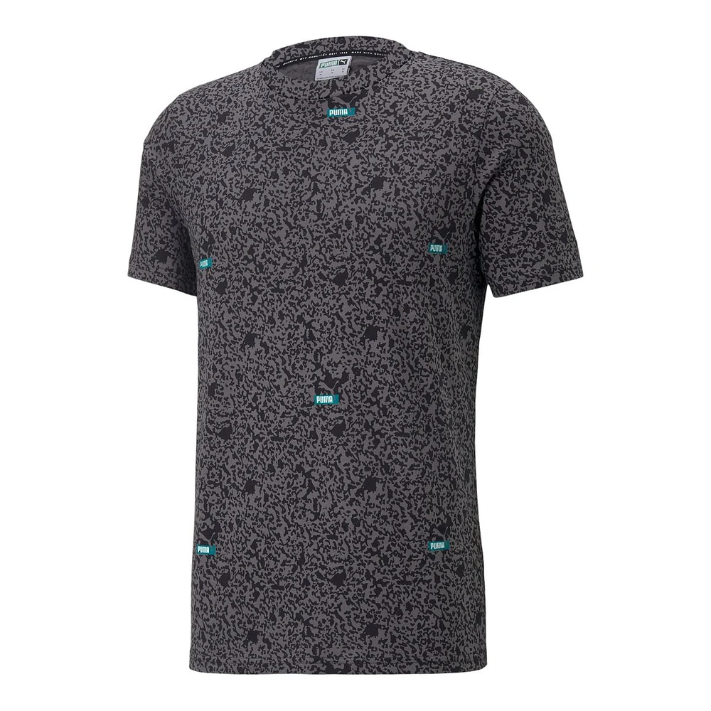 Puma Men's Brand Love All Over Print T Shirt