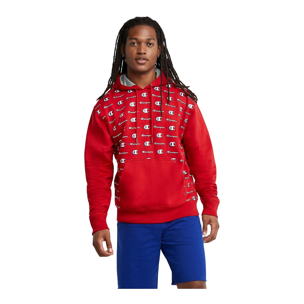 Champion Men's Powerblend All Over Print Pullover Hoodie