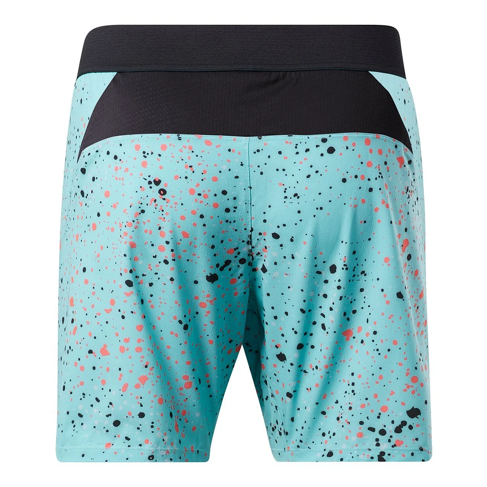 Reebok Men's Strength 2.0 All Over Print 7 Inch Shorts