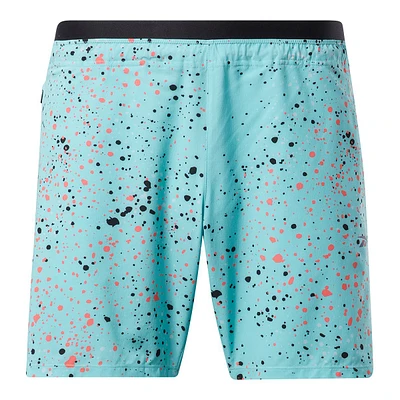 Reebok Men's Strength 2.0 All Over Print 7 Inch Shorts